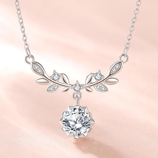 Winy S925银花枝耀梦项链送女友闺蜜节日生日礼物 商品图0
