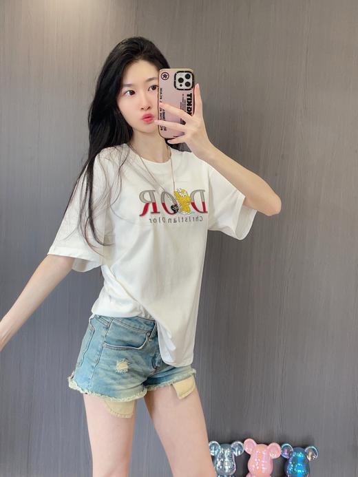 迪家龙年限定刺绣字母LOGO休闲T恤 商品图13