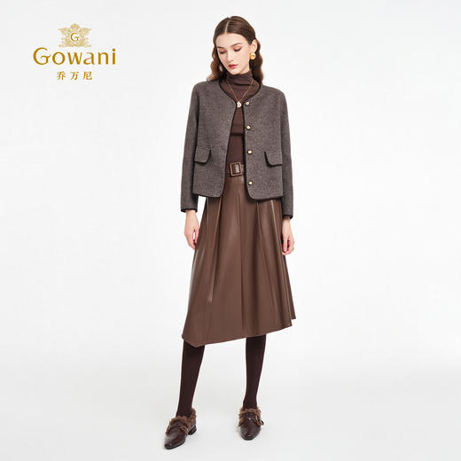 乔万尼新品2025秋季高质感小香风短款外套ED3B223 商品图2