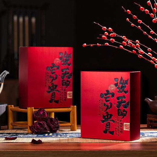 强韵墨红玫瑰两盒装70g送礼袋 商品图3