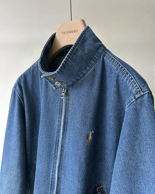 单品包邮现货 THS-限时 RL马球家 女士 经典刺绣logo复古水洗软牛仔外套 BF1109 商品图6