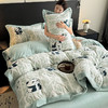 自然醒A类高克重5D立体浮雕宽边牛奶绒被套单件冬季双面珊瑚绒加厚被罩 QJ 商品缩略图4