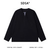 W53100SDSA男士秋冬新款痞帅男装简约拼接撞色套头卫衣百搭时尚宽松上衣 商品缩略图1