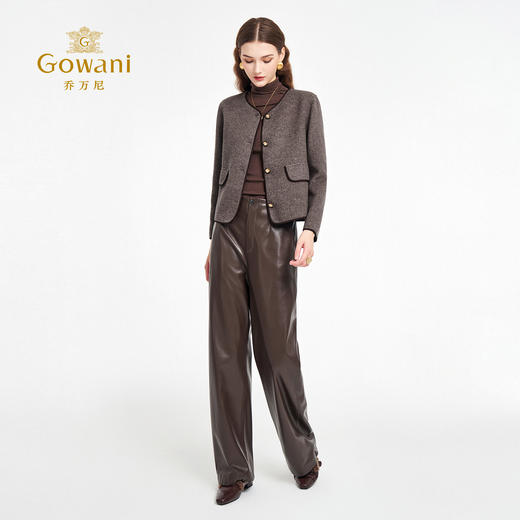 乔万尼新品2025秋季高质感小香风短款外套ED3B223 商品图3