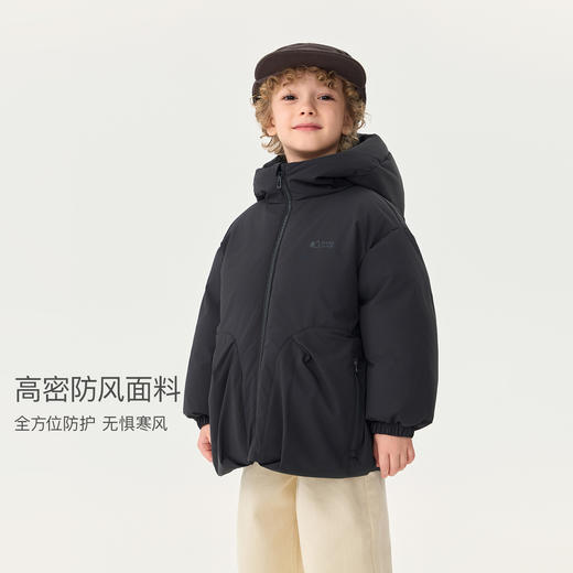 马克珍妮男童时尚加厚工装连帽羽绒服2025年冬装新款551683 商品图1