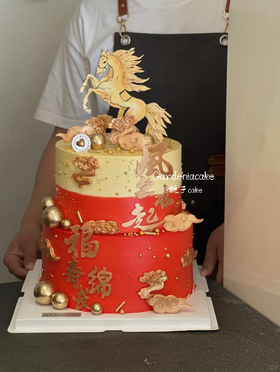 马上有钱蛋糕(红色素重介意慎拍)-低糖处理无添加