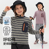 【七个萄子儿童条纹短袖T恤R74124】 吸湿排汗黑科技，透气百搭，棉感亲肤，学院风时尚穿搭 商品缩略图0