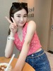 TY404-CHANEL香奈儿 Logo爱心图案满印圆领针织背心 女款 粉色  (PG*MM) 9.10直播款 商品缩略图0