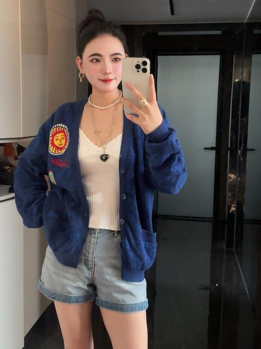 驴家 面孔图案针织开衫 商品图8