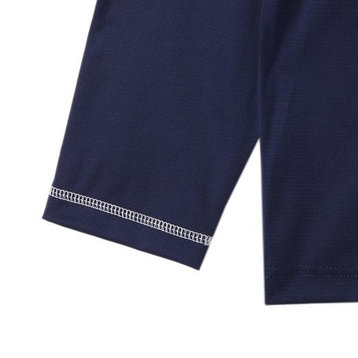 T4816SDSA男士秋冬新款痞帅男装舒适撞色明线刺绣标圆领长袖T恤百搭潮 商品图4