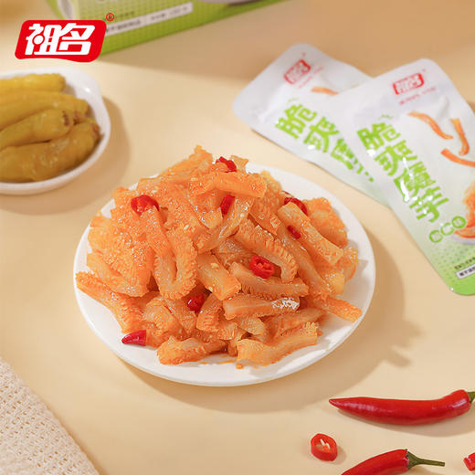 祖名脆爽魔芋酸辣味火锅魔芋爽零食追剧小吃休闲食品辣爽180g 商品图8