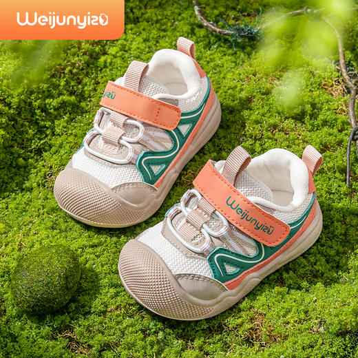 炜俊亿足学步鞋男宝宝鞋子开春鞋婴儿鞋子软底机能鞋一岁女宝童鞋14-21 商品图1