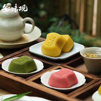 知味观绿豆糕原味 杭州特产老式糕点心中华老字号订婚喜饼茶点零食150g 商品图1