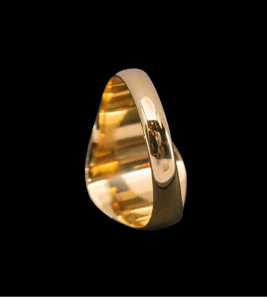 独角鹿西洋古董法国出品18K黄金精雕卷叶及盾形纹章主题印章戒指古董珠宝 商品图6