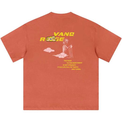 VANQ RIDGE万重飞跃钟楼魔术贴款T恤-橙/墨绿 商品图1