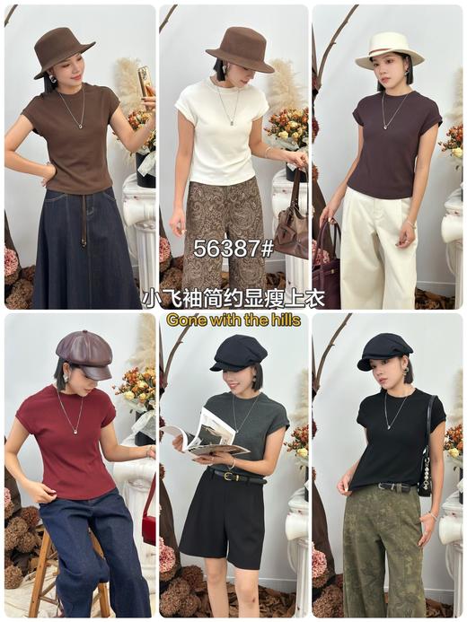 T56387#小飞袖显瘦T 商品图0