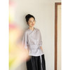 牧衣游原创 重磅22姆米双宫绸净色真丝衬衫复古新中式上衣 闻风里 商品缩略图2