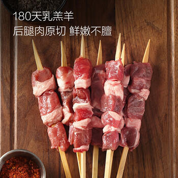 1号会员店（One's Member）宁夏盐池滩羊羔羊肉串 净重600g（20串）地标羊肉烧烤食材烤肉 商品图1