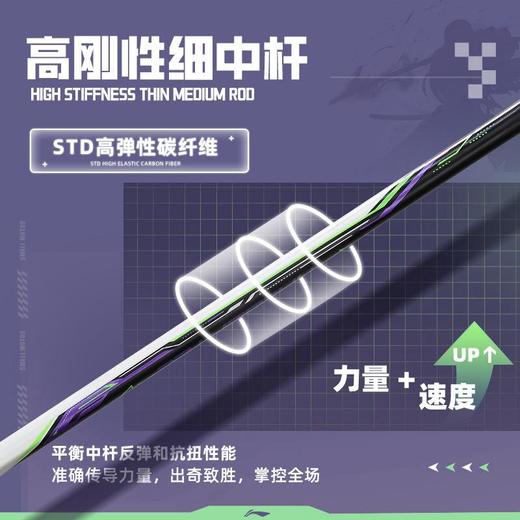 李宁Lining战戟小马达全碳素纤维控制型单傅海峰珍珠白荧光果粉 商品图2