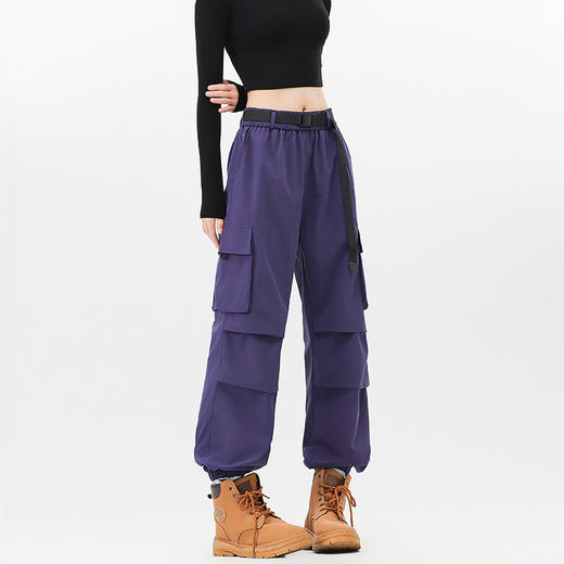 【男女同款户外冲锋裤】加绒伞兵长裤防风防泼水 秋冬山系机能休闲登山裤国庆出游 商品图7