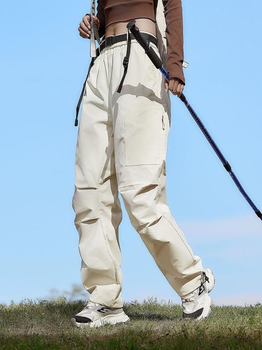 秋冬加绒登山裤山系冲锋裤 户外防水登山徒步工装裤 男女同款国庆出游 商品图2