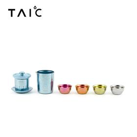 TAIC太可纯钛功夫茶具套装家用简约现代花茶壶过滤红茶泡茶器茶杯茶具