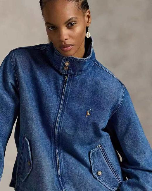 单品包邮现货 THS-限时 RL马球家 女士 经典刺绣logo复古水洗软牛仔外套 BF1109 商品图0