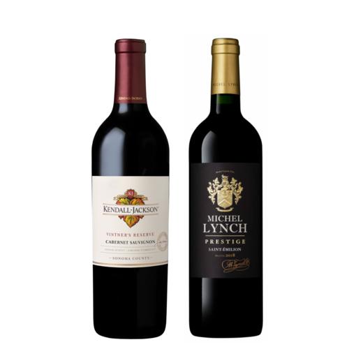 【牛羊/红烧肉】肯道杰克逊酿酒师珍藏卡本妮苏维翁红 和 美诗丽致圣埃米利永优选干红 商品图0