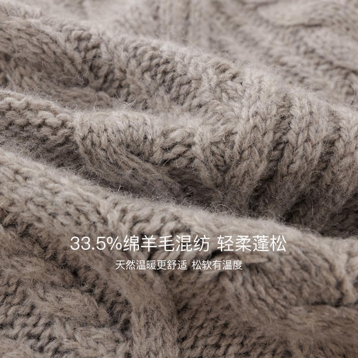 【绵羊毛】马克珍妮男童复古文艺菱格羊毛衫2025年秋冬新款551811 商品图3