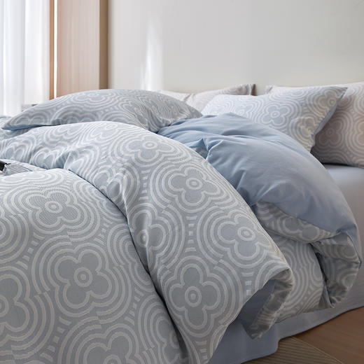 顶柔福利 质感爆棚的色织大提花四件套-TJ1645 商品图1