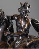 独角鹿西洋古董法国出品雕塑家Antoine Coysevox设计布勒镶嵌底座装饰青铜雕塑作品一对《骑飞马的荣誉女神与墨丘利》 商品缩略图8