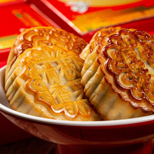 【铁棍山药无蔗糖月饼】中秋高档礼盒装 传统五仁大月饼木糖醇月饼  商品图2