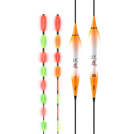 佳钓尼OLED一体倒锥 双排日夜两用超轻灵敏鲢鱅夜光浮漂 商品图6