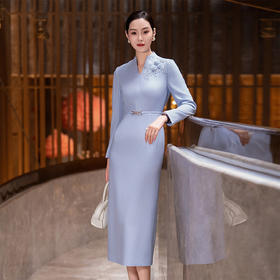 YBY Y489时尚气质端庄大气直筒修身连衣裙