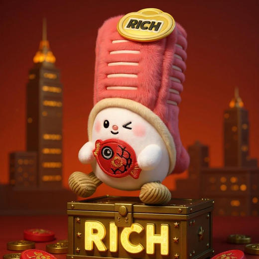 ZUNDU尊嘟系列 盲盒/全套6款 中信大厦IP毛绒公仔挂饰 商品图2