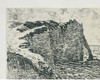 独角鹿西洋古董1892年代法国巴黎Goupil出版印象派大师莫奈授权版画家Georges William Thornley出品限量石版画作品《海崖》 商品缩略图2
