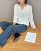 D5MZ31093#慵懒风小V领针织衫 商品缩略图2