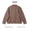 M053SDSA男士秋冬新款痞帅男装潮牌拼接假两件纽扣开衫针织衫百搭毛衣 商品缩略图5