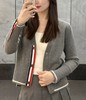 女款羊毛前短后长针织开衫毛衣022 商品缩略图3