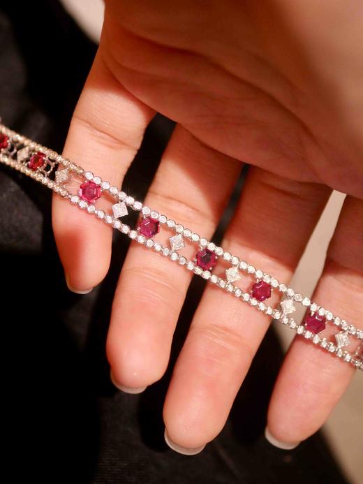 3克拉刻面红宝石手链 商品图4