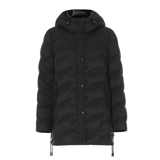 EITIE爱特爱冬季新款时尚舒适茧型保暖简约百搭连帽羽绒服8011721 商品图10