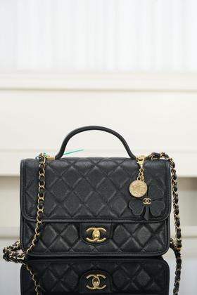 香奈儿 25B 四叶草金币邮差包LZ）