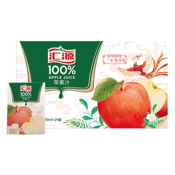 汇源100%苹果汁整箱果汁健康饮料200ml*24盒节日送礼宴请 商品图6