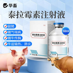 华畜泰拉霉素注射液猪牛羊咳喘胸膜肺炎呼吸道支原体正品国标兽药