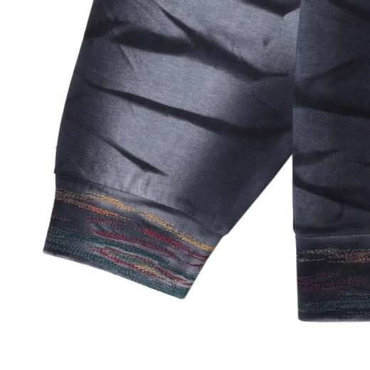 SDSA男士秋冬新款痞帅男装潮牌做旧扎染圆领卫衣痞帅设计感上衣 商品图4