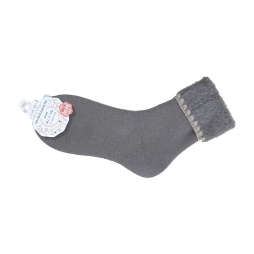 厚木Atsugi 【3双装】百搭可爱加厚里起毛保暖纯色图案休闲居家袜多色翻边短袜 RGA3572 商品图3