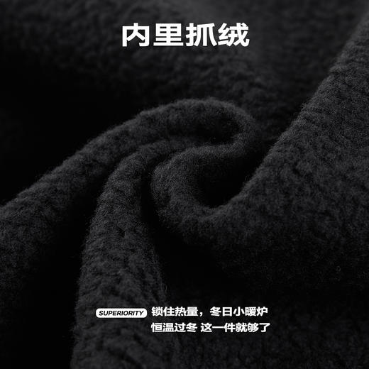 NPC潮牌果冻logo装饰圆领卫衣冬季宽松抓绒潮趣系列国潮NP3BST02 商品图4