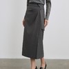 「自」全新升级【铂金会员183/天猫249/差价66】(64058)洛诗琳气质开叉半身裙2025秋季新款设计感中长款西装直筒裙 商品缩略图0