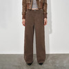 NUTH复古水洗宽松显瘦直筒工装休闲裤女 藏蓝色/棕色 商品缩略图5