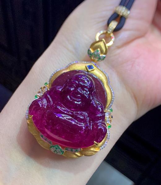 碧玺佛公吊坠项链 商品图6